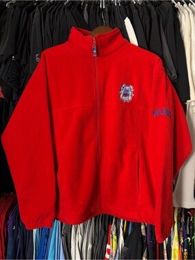 Fresno State Fleece Jacket Mens Medium Red Pro Player Vintage 00s College PAC12